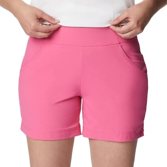 Columbia Women's Anytime Casual 7" Inseam Short, Wild Geranium, S New w/ Tags! - Picture 1 of 4